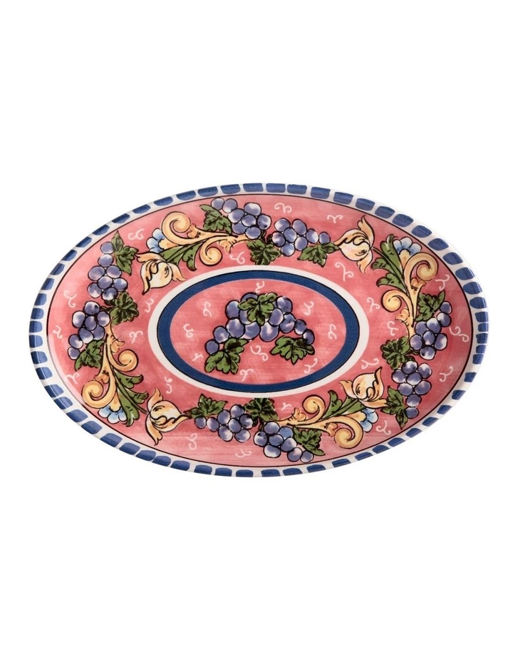 Maxwell & Williams Ceramica Salerno Grapes 40x26cm Oval Platter 1 Maxwell & Williams Ceramica Salerno Grapes 40x26cm Oval Platter