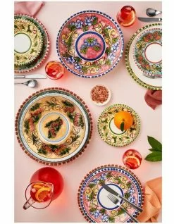 Maxwell & Williams Ceramica Salerno 21cm Pasta Bowl Apples Print -Dining Shop 814036240 3 720x928