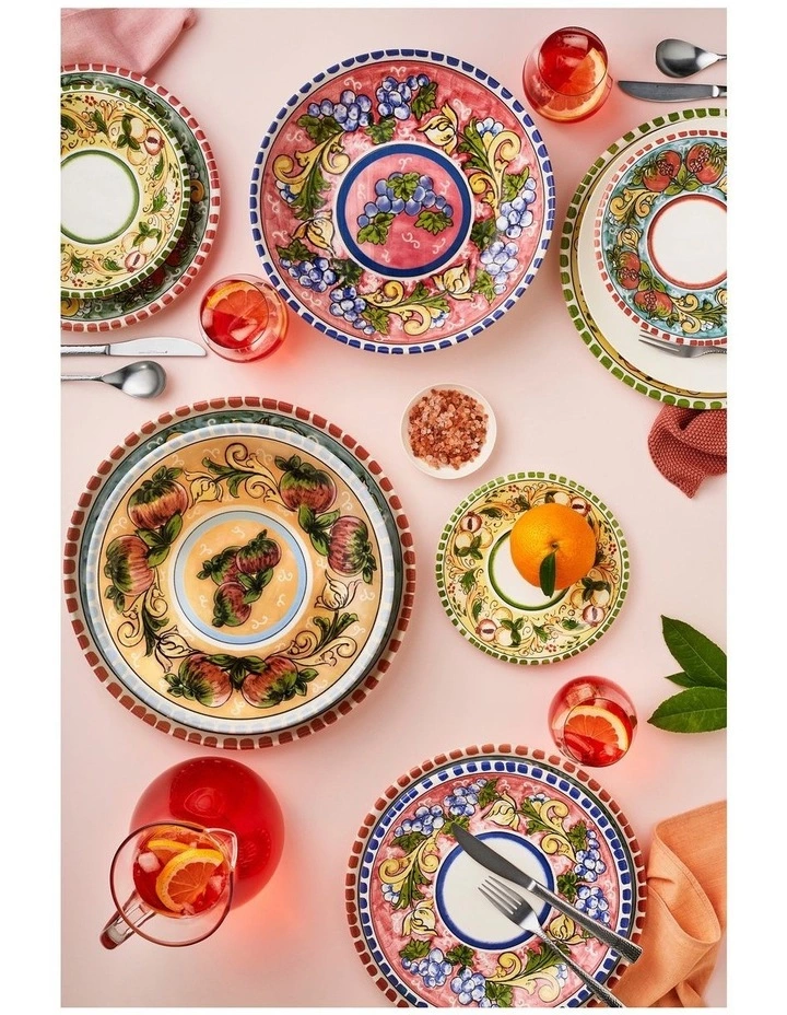 Maxwell & Williams Ceramica Salerno Grapes 20cm Plate 2 Maxwell & Williams Ceramica Salerno Grapes 20cm Plate - Image 2