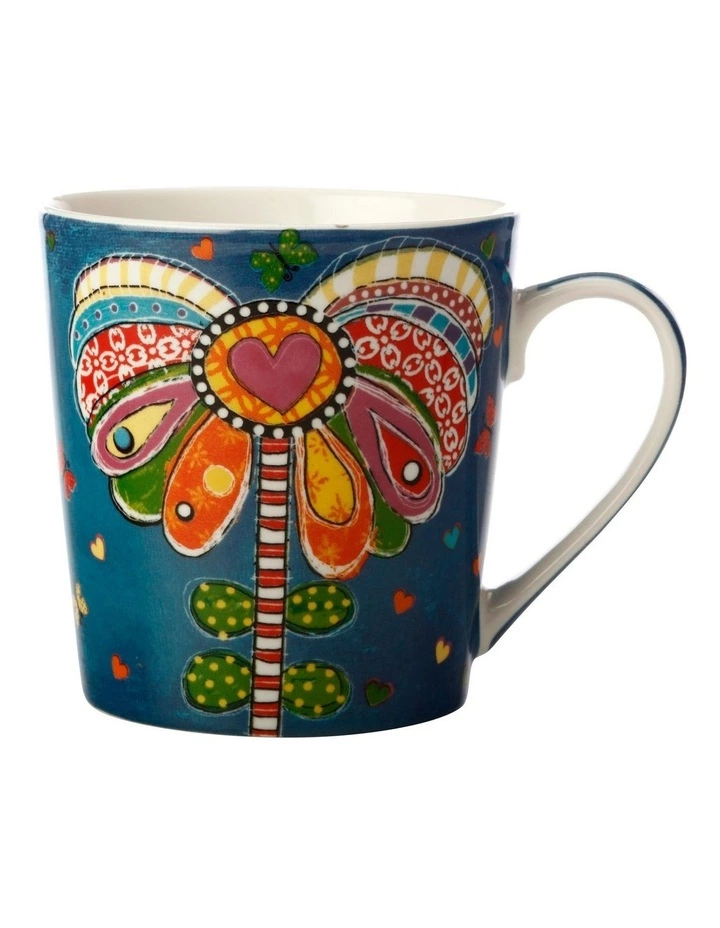 Maxwell & Williams Donna's Garden Playful Poppy 350ml Mug Tin Gift Box 1 Maxwell & Williams Donna's Garden Playful Poppy 350ml Mug Tin Gift Box