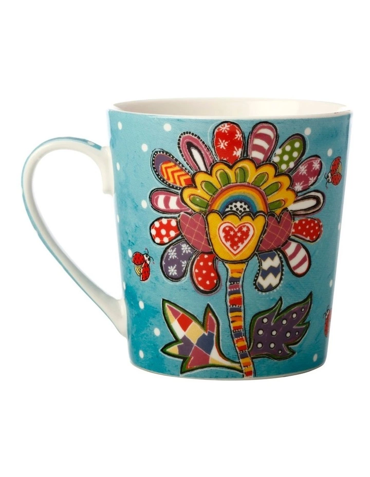 Maxwell & Williams Donna's Garden Bubbly Blossom 350ml Mug Tin Gift Box 2 Maxwell & Williams Donna's Garden Bubbly Blossom 350ml Mug Tin Gift Box - Image 2