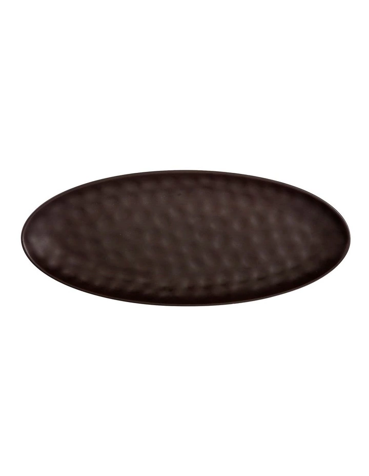 Maxwell & Williams Gravity 50x21cm Gift Boxed Oval Platter Black 1 Maxwell & Williams Gravity 50x21cm Gift Boxed Oval Platter Black