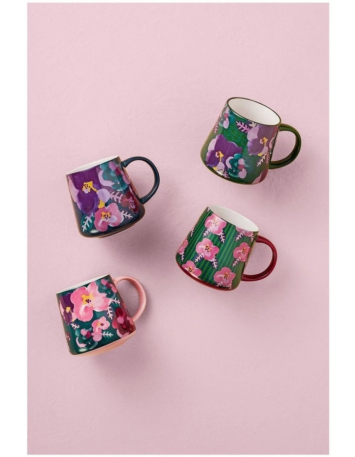 Maxwell & Williams Layla Mug 400ML Teal 4 Maxwell & Williams Layla Mug 400ML Teal - Image 4