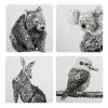 Maxwell & Williams Marini Ferlazzo Animals of Australia Set of 4 10.5cm Cork Back Coaster