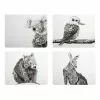 Maxwell & Williams Marini Ferlazzo Animals of Australia 34x26.5cm Set of 4 Gift Boxed Cork Back Placemat
