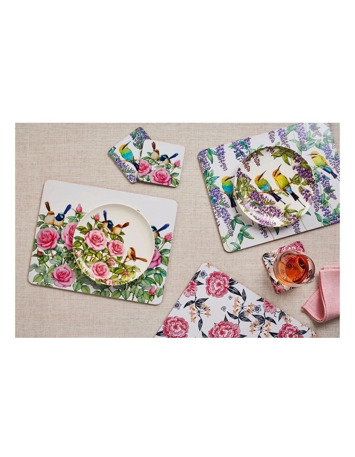 Maxwell & Williams Royal Botanic Gardens Garden Friends Set of 4 10.5cm Cork Back Coaster 2 Maxwell & Williams Royal Botanic Gardens Garden Friends Set of 4 10.5cm Cork Back Coaster - Image 2