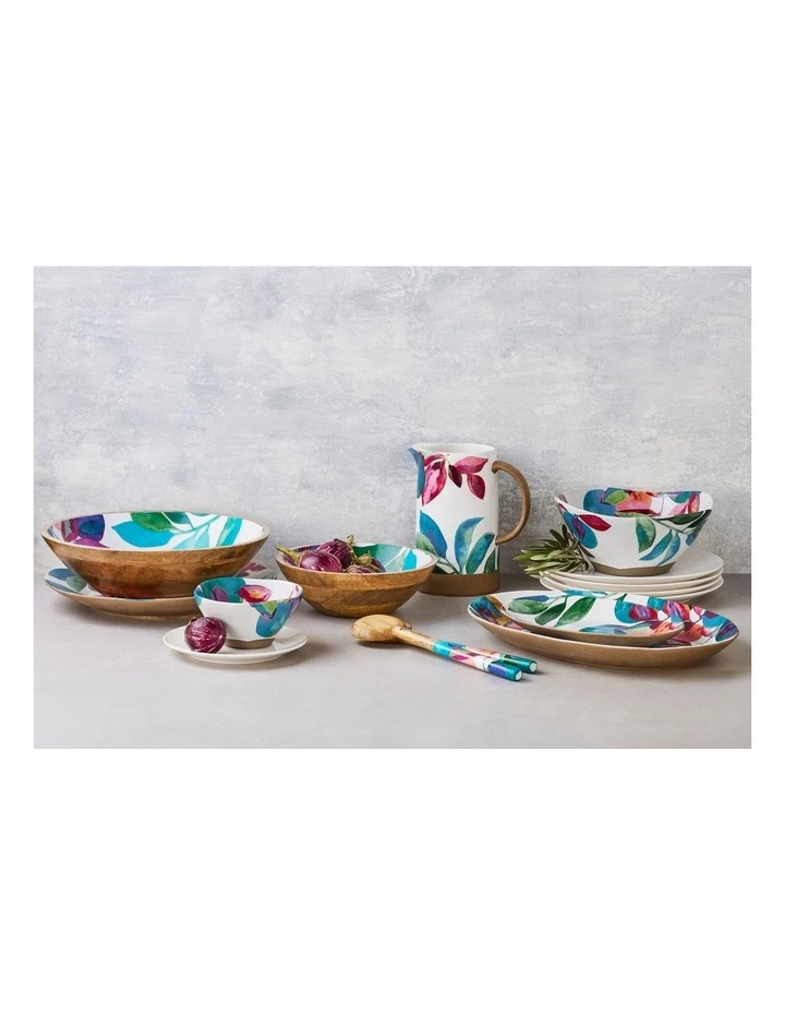 Maxwell & Williams Samba 24cm Mango Wood & Enamel Finish Bowl 3 Maxwell & Williams Samba 24cm Mango Wood & Enamel Finish Bowl - Image 3