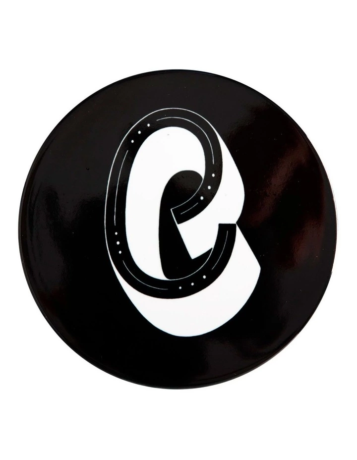 Maxwell & Williams The Letterettes Ceramic 10.5cm C Gift Boxed Round Coaster Black 1 Maxwell & Williams The Letterettes Ceramic 10.5cm C Gift Boxed Round Coaster Black