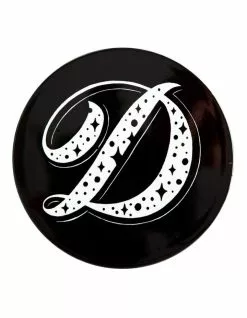 Maxwell & Williams The Letterettes Ceramic 10.5cm D Gift Boxed Round Coaster Black