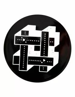 Maxwell & Williams The Letterettes Ceramic 10.5cm # Gift Boxed Round Coaster Black