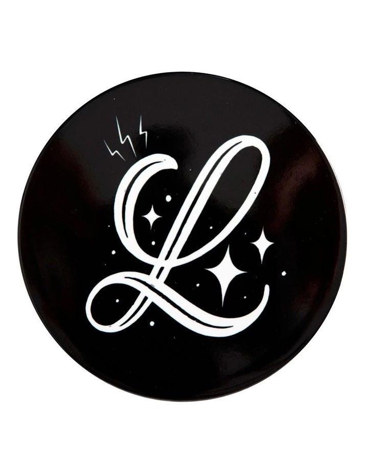 Maxwell & Williams The Letterettes Ceramic 10.5cm L Gift Boxed Round Coaster Black 1 Maxwell & Williams The Letterettes Ceramic 10.5cm L Gift Boxed Round Coaster Black