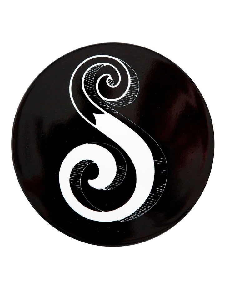 Maxwell & Williams The Letterettes Ceramic 10.5cm S Gift Boxed Round Coaster Black 1 Maxwell & Williams The Letterettes Ceramic 10.5cm S Gift Boxed Round Coaster Black