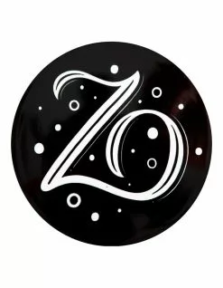 Maxwell & Williams The Letterettes Ceramic 10.5cm Z Gift Boxed Round Coaster Black