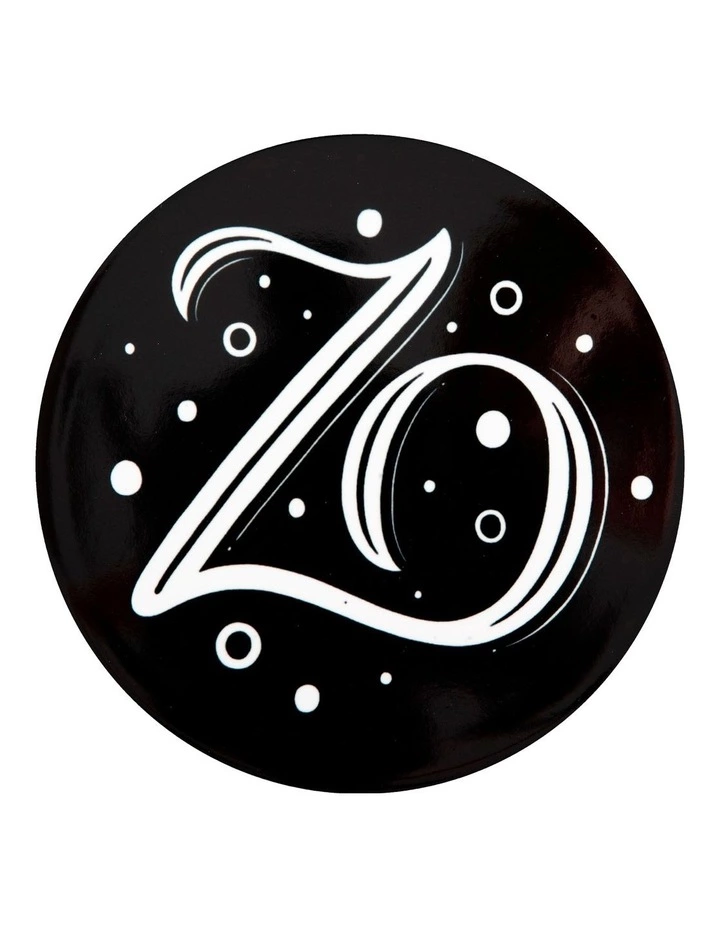 Maxwell & Williams The Letterettes Ceramic 10.5cm Z Gift Boxed Round Coaster Black 1 Maxwell & Williams The Letterettes Ceramic 10.5cm Z Gift Boxed Round Coaster Black