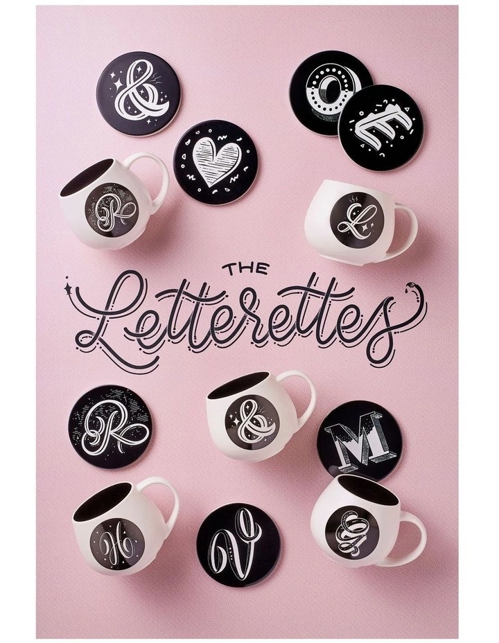 Maxwell & Williams The Letterettes 450ml C Snug Mug Gift Boxed White 2 Maxwell & Williams The Letterettes 450ml C Snug Mug Gift Boxed White - Image 2