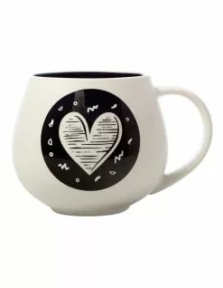 Maxwell & Williams The Letterettes 450ml HRT Snug Mug Gift Boxed White