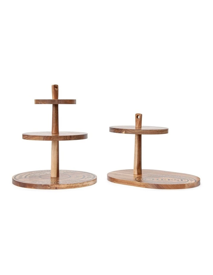 Salt&Pepper Fromage 3 Tier Serving Stand Natural 2 Salt&Pepper Fromage 3 Tier Serving Stand Natural - Image 2