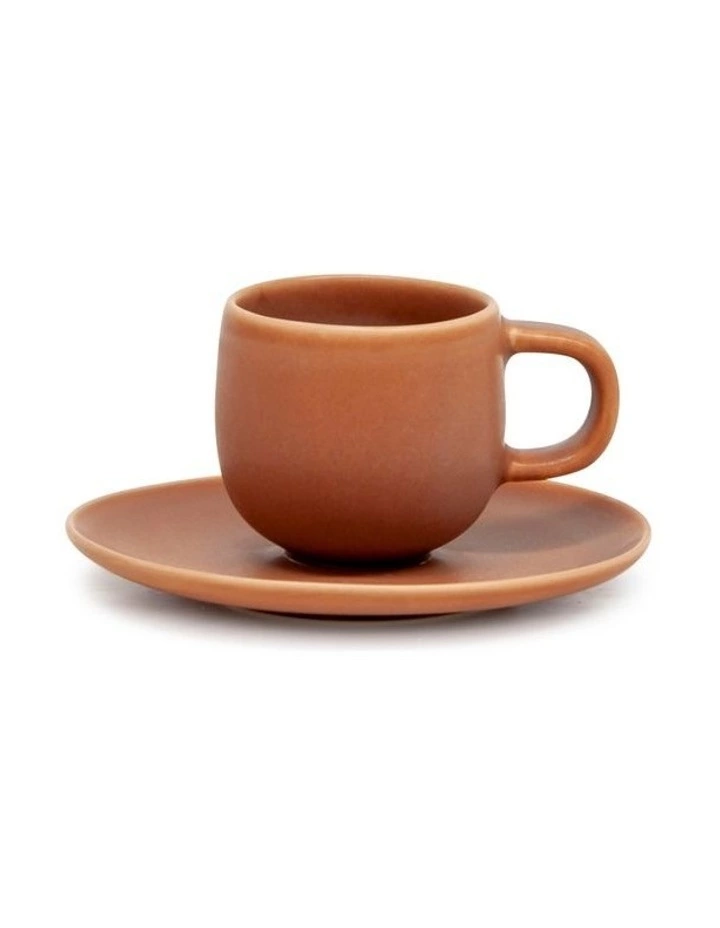 Salt&Pepper Hue Espresso 85ml Cup & Saucer Set Rust 1 Salt&Pepper Hue Espresso 85ml Cup & Saucer Set Rust