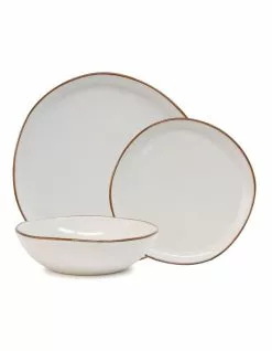 Salt&Pepper Series Dinner Set - 12 Piece - White