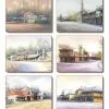 Cinnamon Country Towns set of 6 Placemats