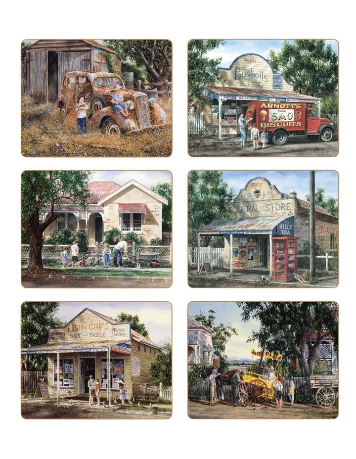 Cinnamon Times Now Past set of 6 Placemats 1 Cinnamon Times Now Past set of 6 Placemats