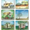 Cinnamon Vintage Caravan set of 6 Placemats