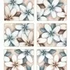 Cinnamon Ocean Frangipani Placemats Set of 6
