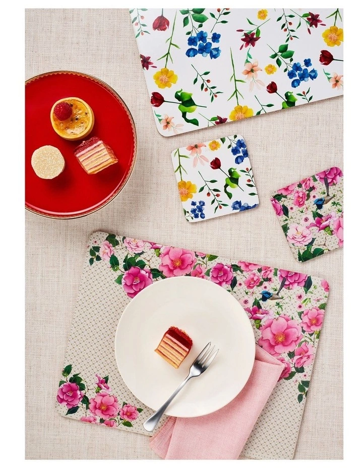 Maxwell & Williams Sumeria 10.5cm Set of 4 Gift Boxed Cork Back Coaster 2 Maxwell & Williams Sumeria 10.5cm Set of 4 Gift Boxed Cork Back Coaster - Image 2