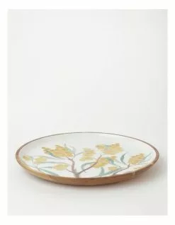 Australian House & Garden Summer Wattle Shallow Platter