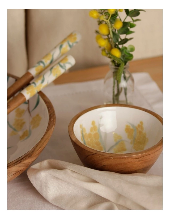 Australian House & Garden Summer Wattle Small Bowl 2 Australian House & Garden Summer Wattle Small Bowl - Image 2