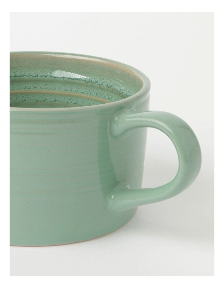 Australian House & Garden Esperance Soup Mug Eucalyptus Reactive 2 Australian House & Garden Esperance Soup Mug Eucalyptus Reactive - Image 2