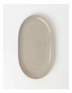 Heritage Avenue Oval Platter Taupe