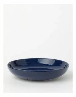 Heritage Avenue Shallow Serving Bowl Indigo