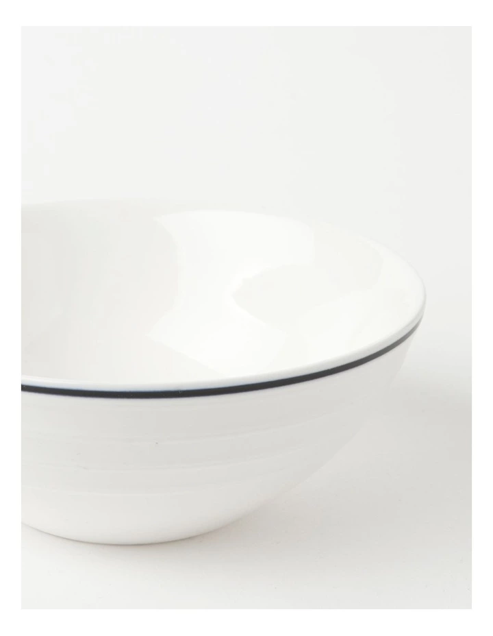 Heritage Ribbed 16pc Dinner Set with Blue Rim 7 Heritage Ribbed 16pc Dinner Set with Blue Rim - Image 7