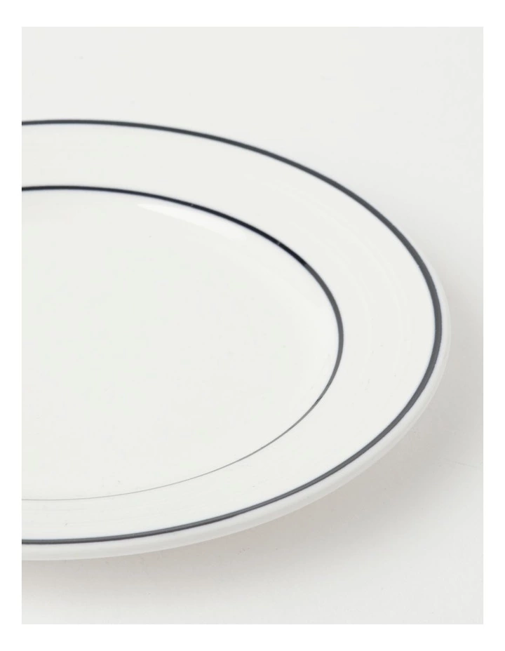 Heritage Ribbed 12pc Dinner Set with Blue Rim 6 Heritage Ribbed 12pc Dinner Set with Blue Rim - Image 6