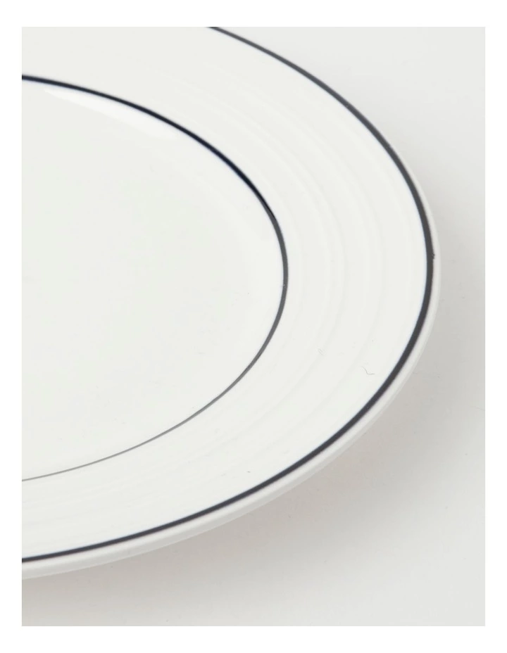 Heritage Ribbed 12pc Dinner Set with Blue Rim 7 Heritage Ribbed 12pc Dinner Set with Blue Rim - Image 7