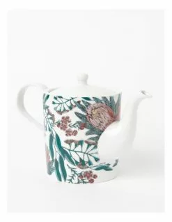 Heritage Australian Floral Teapot with Strainer White -Dining Shop 826734790 3 720x928
