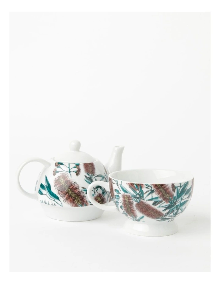 Heritage Australian Floral Teapot for One White 2 Heritage Australian Floral Teapot for One White - Image 2