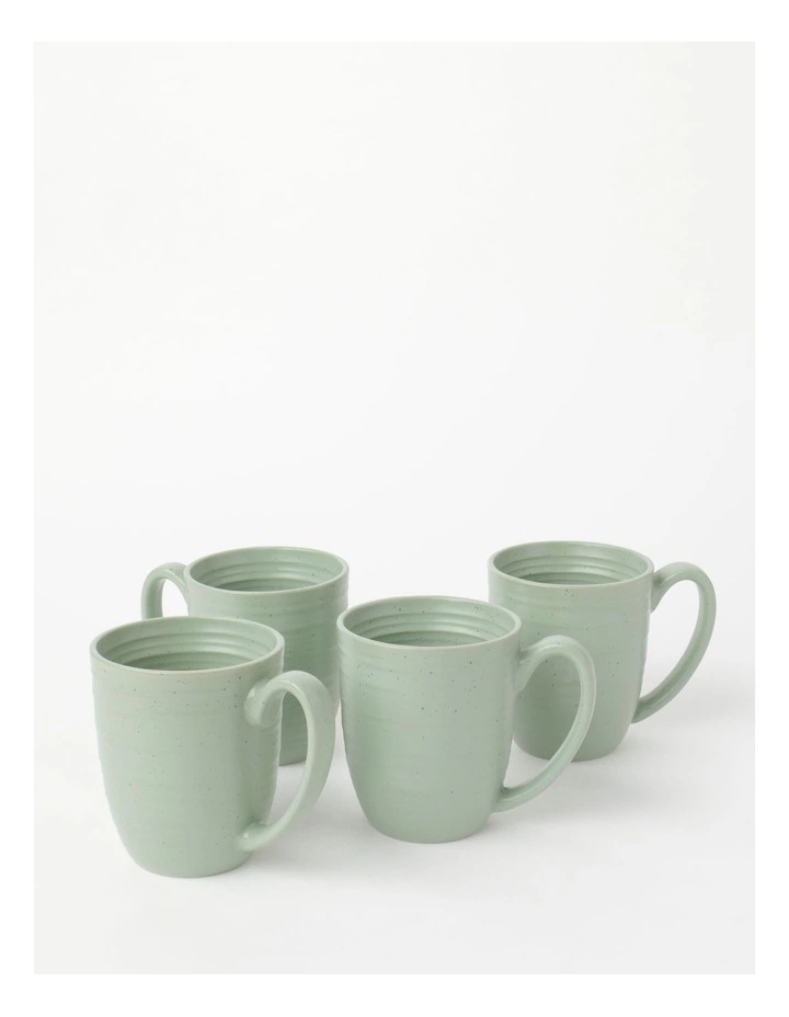 Vue Desert Bloom Mug Set Of 4 Sage 2 Vue Desert Bloom Mug Set Of 4 Sage - Image 2