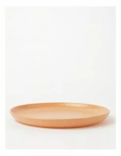 Vue Desert Bloom Round Platter Peach