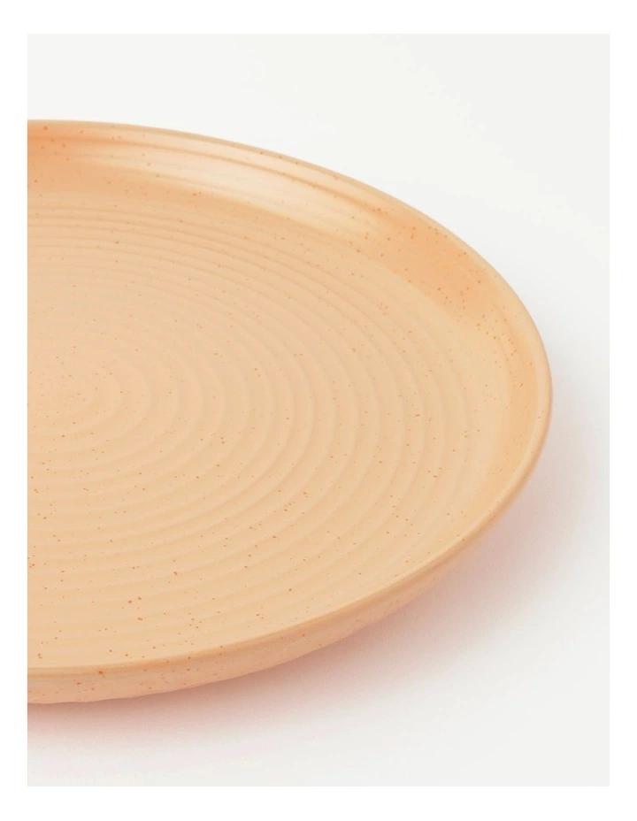 Vue Desert Bloom Round Platter Peach 4 Vue Desert Bloom Round Platter Peach - Image 4