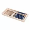 Heritage Laguiole Sophistique 6 Pce Steak Knife Set - Blue
