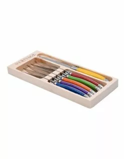 Heritage Laguiole Sophistique 6 Pce Steak Knife Set - Multi Color