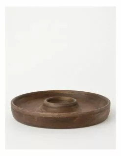 Heritage Walnut Look Chip and Dip Tray 35cm x 5cm