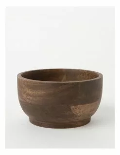 Heritage Walnut Look Small Serving Bowl