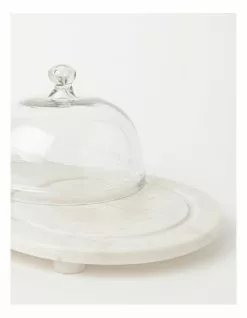Heritage White Marble Cake Dome With Glass 6 Heritage White Marble Cake Dome With Glass -Dining Shop 826996690 3 720x928