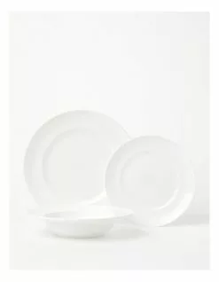 Vue Studio 12pc Dinner Set Plain White