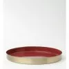 Heritage Heirloom Aura Round Serving Tray Red