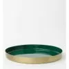 Heritage Heirloom Aura Round Serving Tray Green