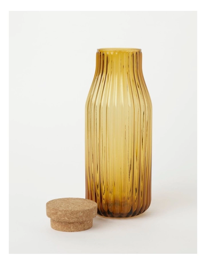 Vue Palma Carafe With Cork Lid Orange 1.1 Litre 2 Vue Palma Carafe With Cork Lid Orange 1.1 Litre - Image 2